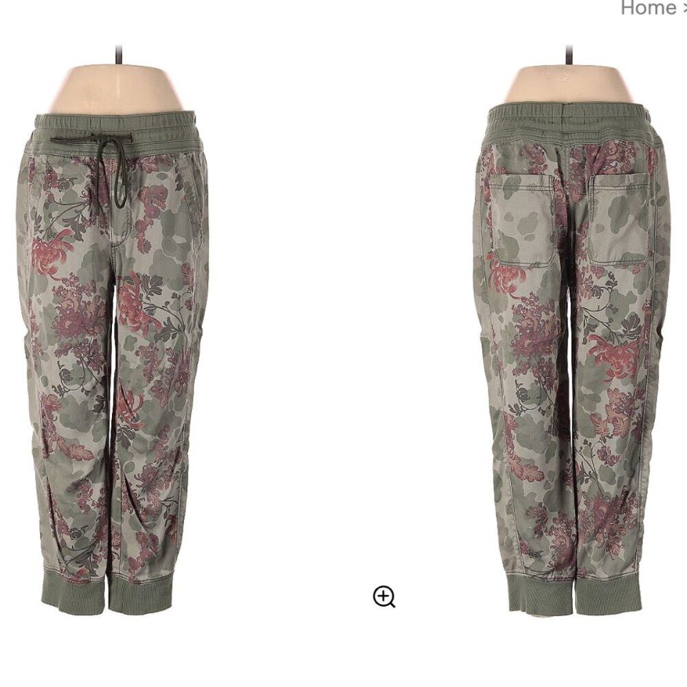 Anthropologie Camo/Floral Print Joggers, S